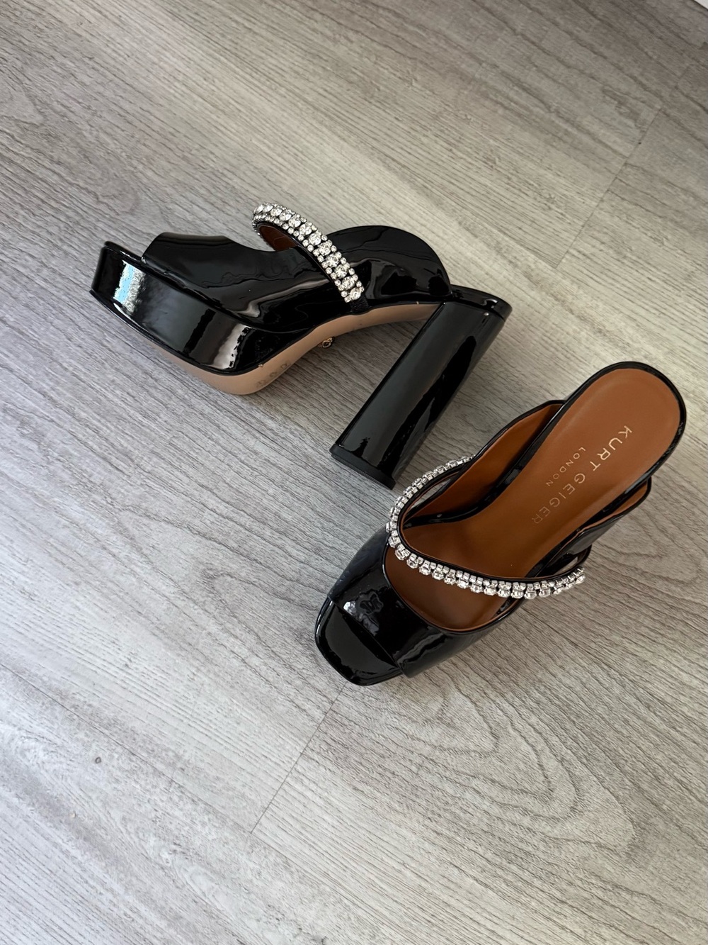 Kurt Geiger London 
Woman’s Duke Embellished Platform Slide Sandals Size 37 - Picture 11 of 16